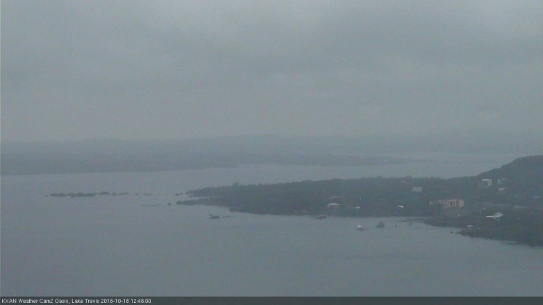 Lake Travis webcam, October 18, 2018 11:50 AM CT