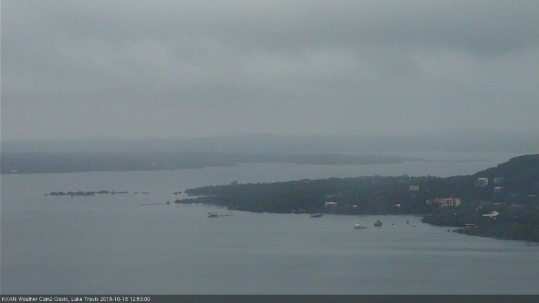Lake Travis webcam, October 18, 2018 11:55 AM CT