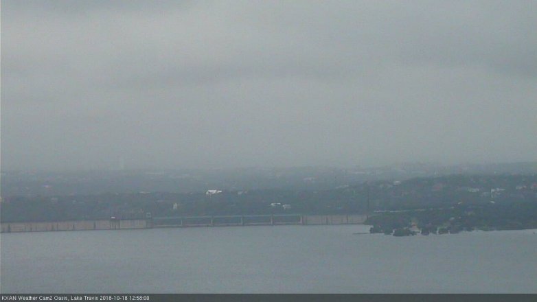 Lake Travis webcam, October 18, 2018 12:00 PM CT