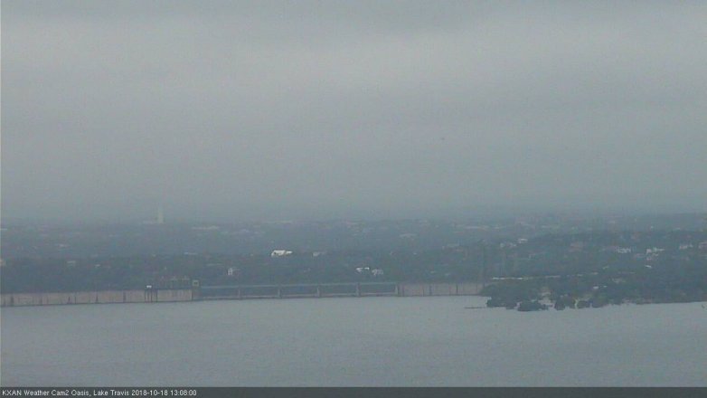 Lake Travis webcam, October 18, 2018 12:10 PM CT