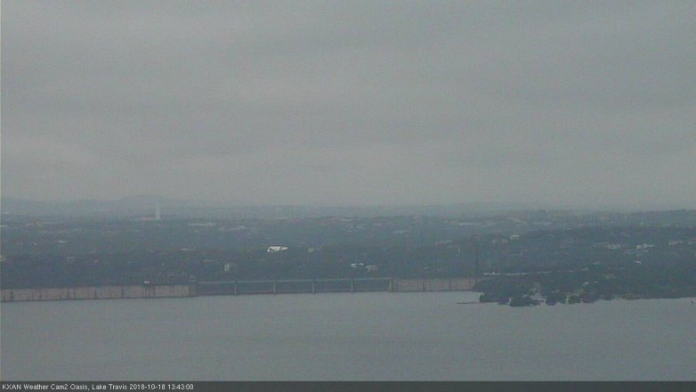 Lake Travis webcam, October 18, 2018 12:45 PM CT