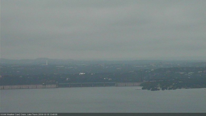 Lake Travis webcam, October 18, 2018 12:50 PM CT