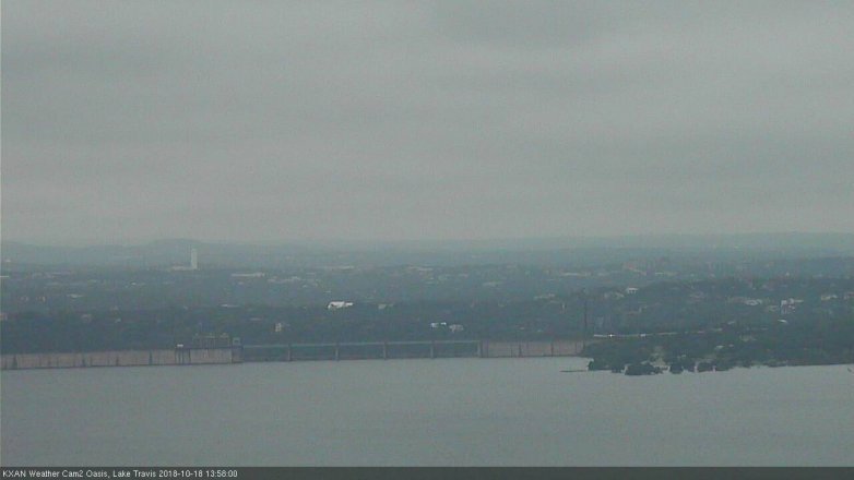 Lake Travis webcam, October 18, 2018 1:00 PM CT