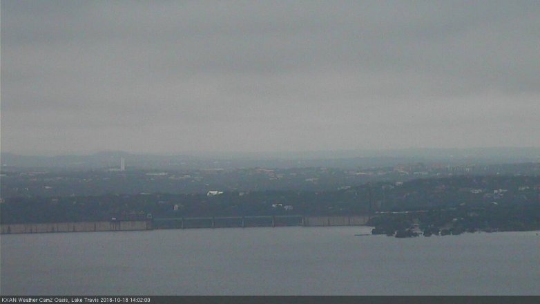 Lake Travis webcam, October 18, 2018 1:05 PM CT