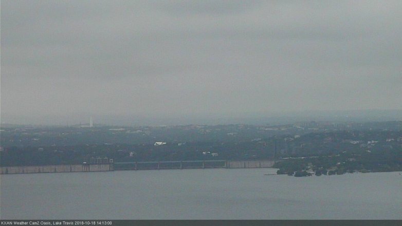 Lake Travis webcam, October 18, 2018 1:15 PM CT