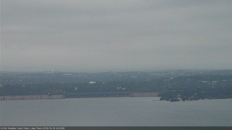 Lake Travis webcam, October 18, 2018 1:20 PM CT