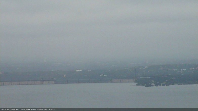 Lake Travis webcam, October 18, 2018 1:30 PM CT