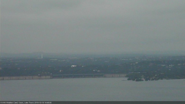 Lake Travis webcam, October 18, 2018 1:50 PM CT