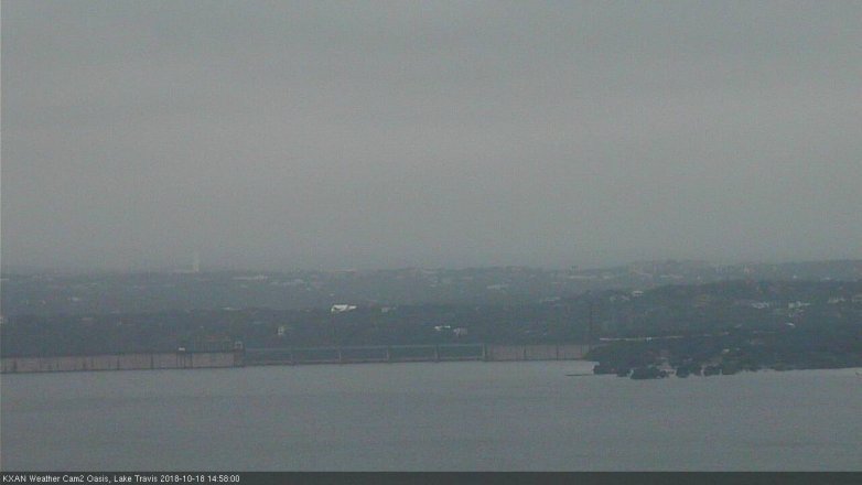 Lake Travis webcam, October 18, 2018 2:00 PM CT