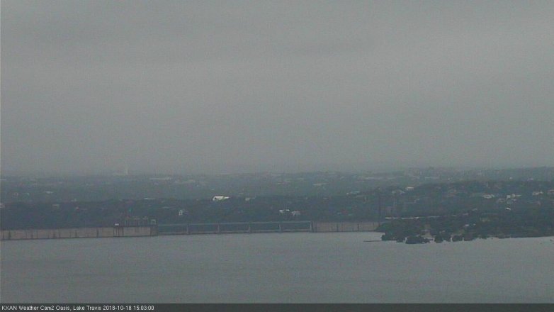 Lake Travis webcam, October 18, 2018 2:05 PM CT