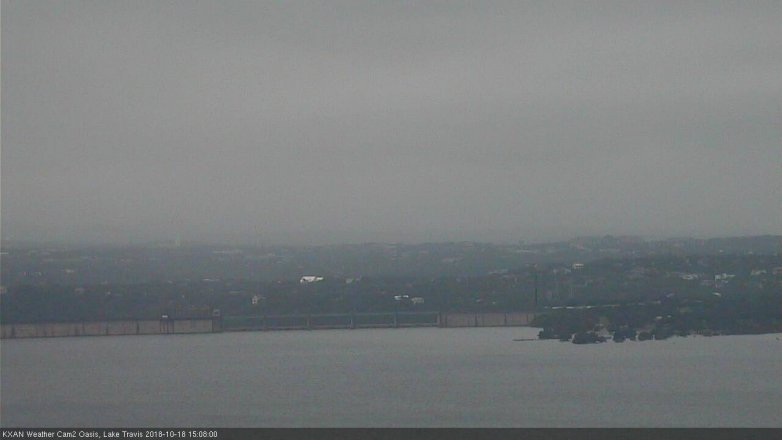 Lake Travis webcam, October 18, 2018 2:10 PM CT