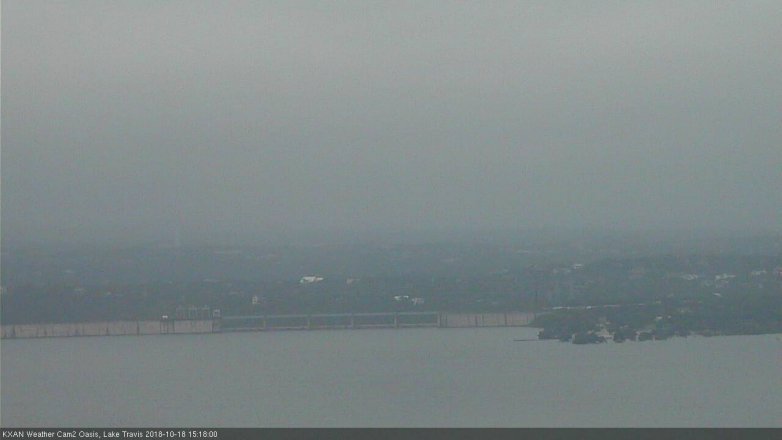 Lake Travis webcam, October 18, 2018 2:20 PM CT