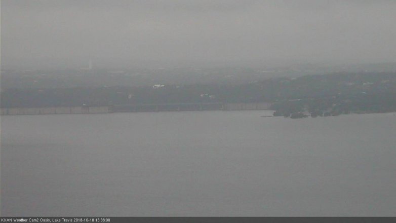 Lake Travis webcam, October 18, 2018 3:40 PM CT