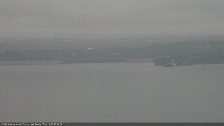 Lake Travis webcam, October 18, 2018 4:15 PM CT