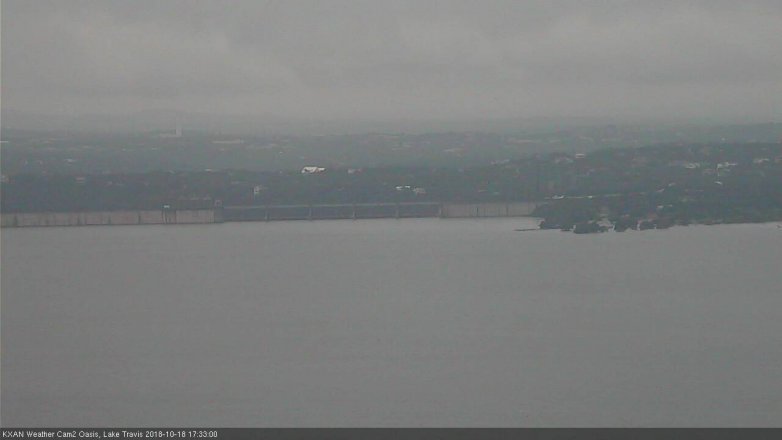 Lake Travis webcam, October 18, 2018 4:35 PM CT