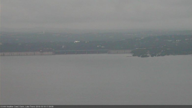 Lake Travis webcam, October 18, 2018 4:40 PM CT