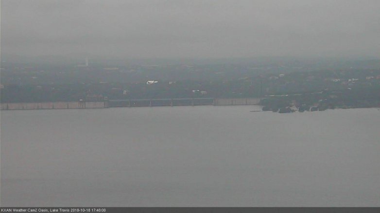 Lake Travis webcam, October 18, 2018 4:50 PM CT