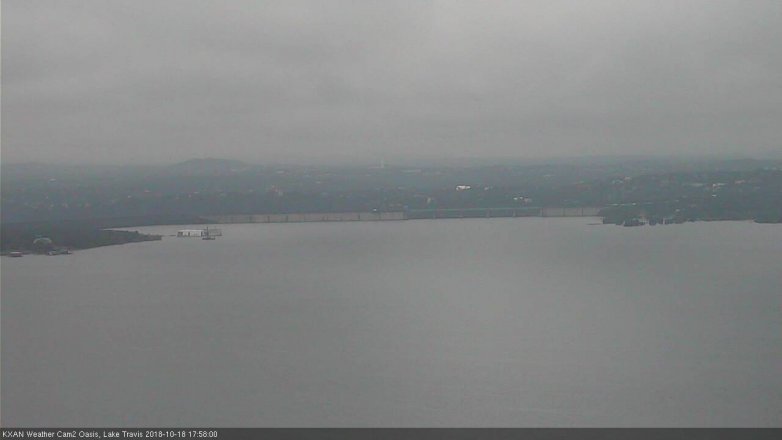 Lake Travis webcam, October 18, 2018 5:00 PM CT