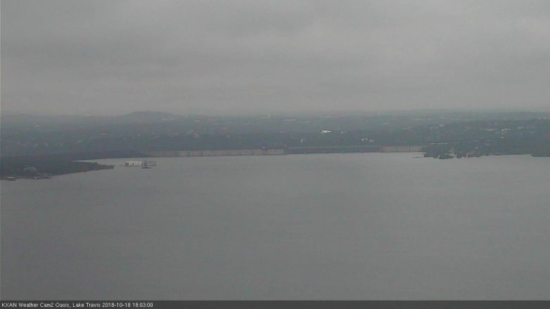 Lake Travis webcam, October 18, 2018 5:05 PM CT