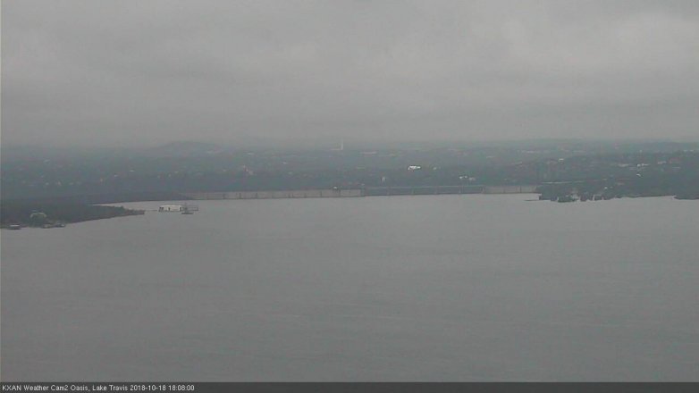 Lake Travis webcam, October 18, 2018 5:10 PM CT