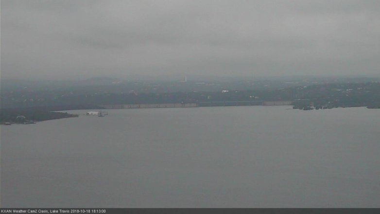Lake Travis webcam, October 18, 2018 5:15 PM CT