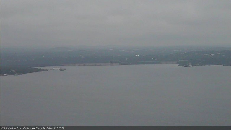 Lake Travis webcam, October 18, 2018 5:25 PM CT