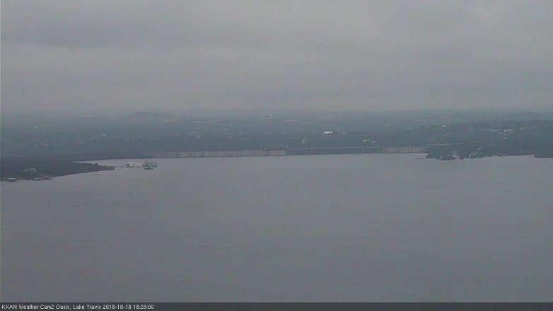 Lake Travis webcam, October 18, 2018 5:30 PM CT