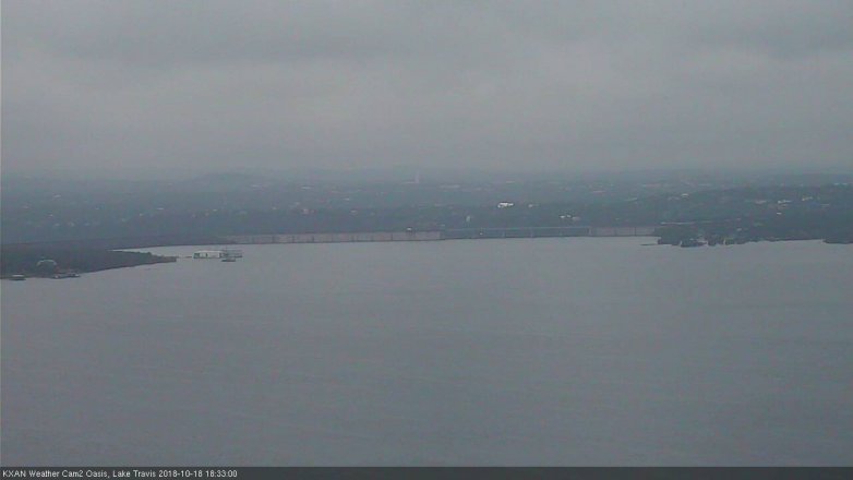 Lake Travis webcam, October 18, 2018 5:35 PM CT