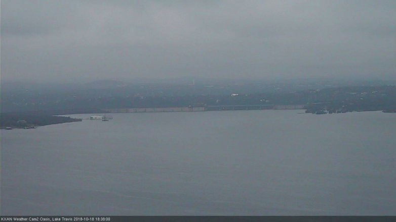 Lake Travis webcam, October 18, 2018 5:40 PM CT