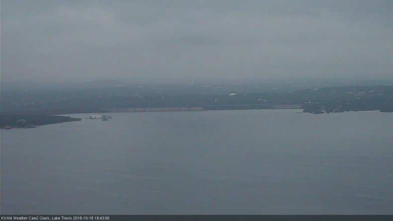 Lake Travis webcam, October 18, 2018 5:45 PM CT