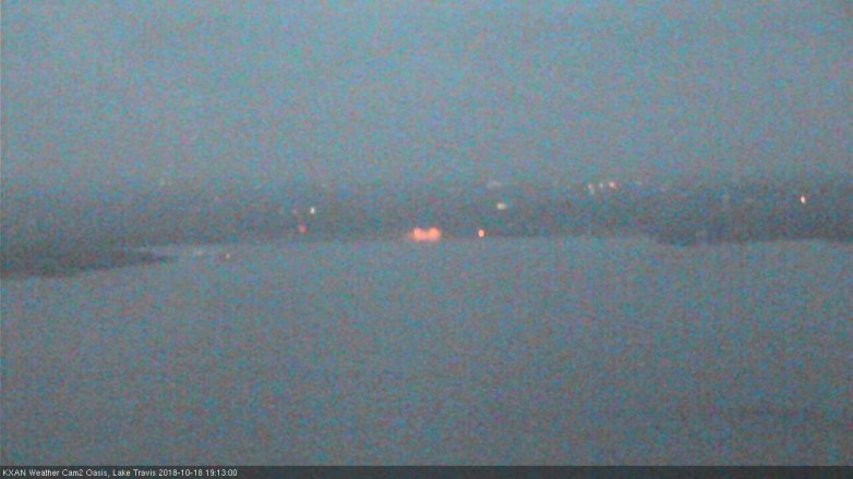 Lake Travis webcam, October 18, 2018 6:15 PM CT