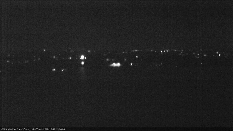 Lake Travis webcam, October 18, 2018 6:40 PM CT