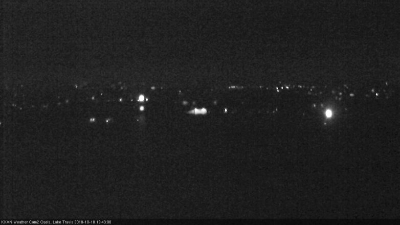 Lake Travis webcam, October 18, 2018 6:45 PM CT