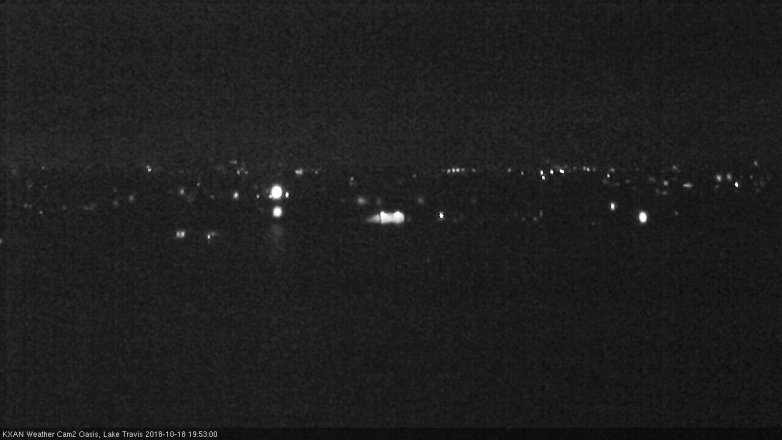 Lake Travis webcam, October 18, 2018 6:55 PM CT