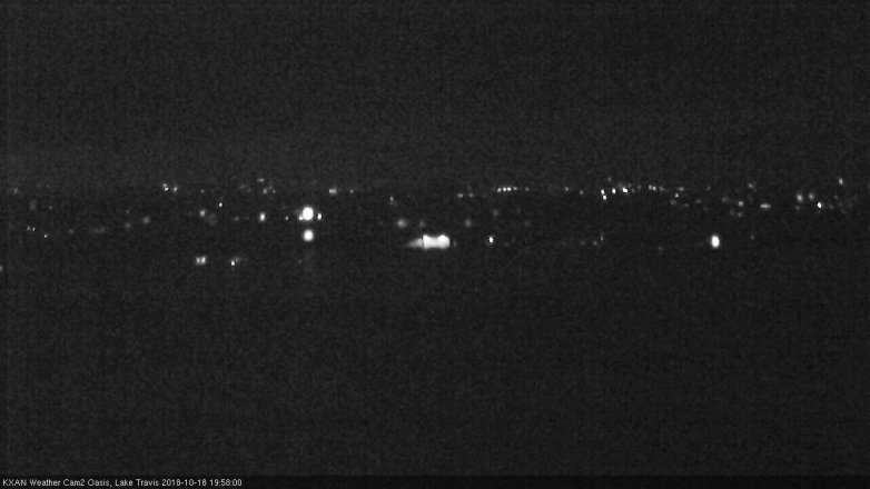 Lake Travis webcam, October 18, 2018 7:00 PM CT