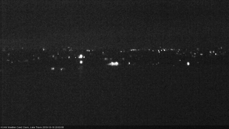 Lake Travis webcam, October 18, 2018 7:05 PM CT