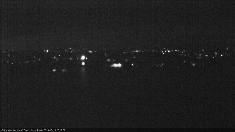 Lake Travis webcam, October 18, 2018 7:15 PM CT