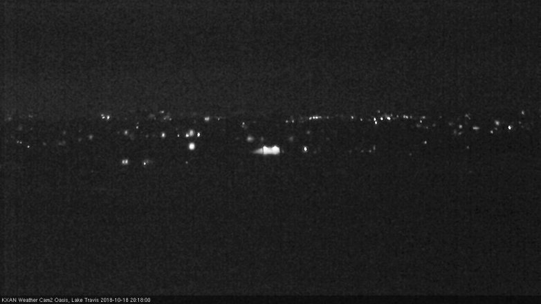 Lake Travis webcam, October 18, 2018 7:20 PM CT