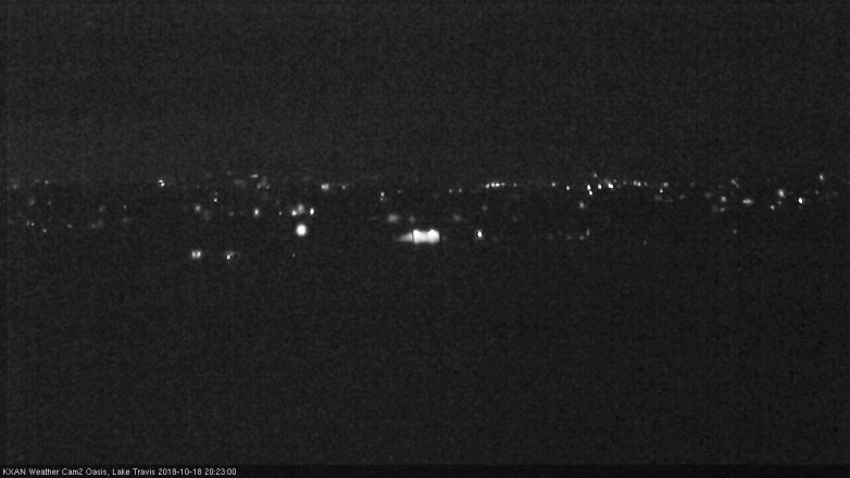 Lake Travis webcam, October 18, 2018 7:25 PM CT