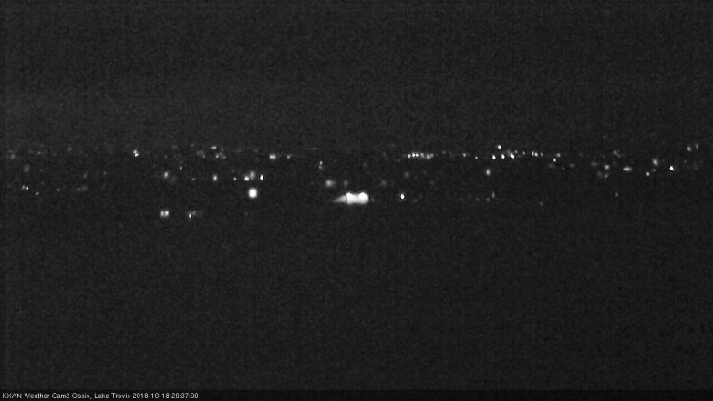 Lake Travis webcam, October 18, 2018 7:40 PM CT