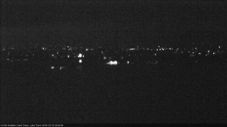 Lake Travis webcam, October 18, 2018 7:45 PM CT