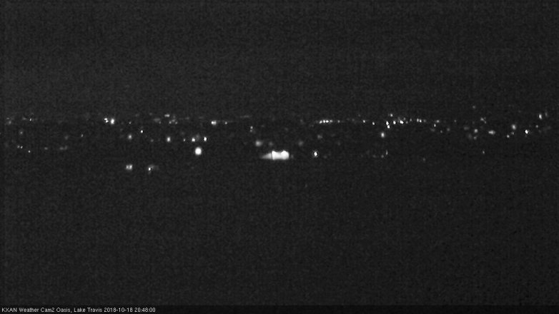 Lake Travis webcam, October 18, 2018 7:50 PM CT