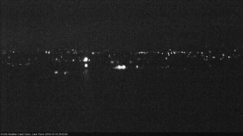 Lake Travis webcam, October 18, 2018 7:55 PM CT