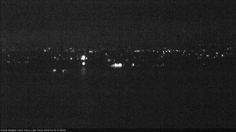 Lake Travis webcam, October 18, 2018 8:10 PM CT
