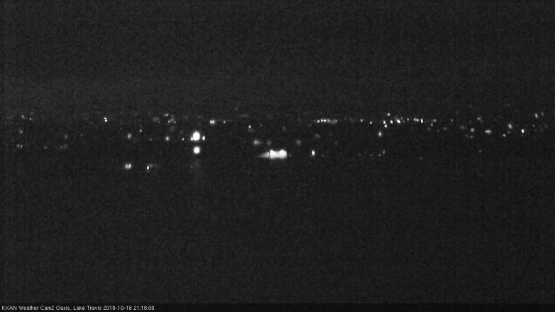 Lake Travis webcam, October 18, 2018 8:20 PM CT