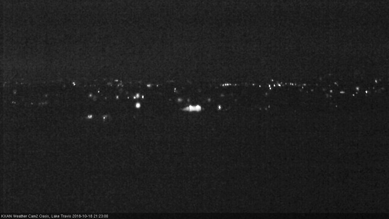 Lake Travis webcam, October 18, 2018 8:25 PM CT