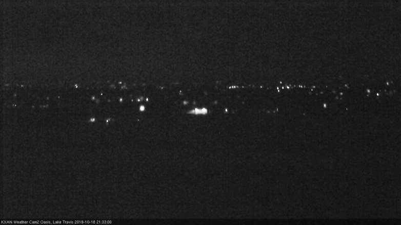 Lake Travis webcam, October 18, 2018 8:35 PM CT
