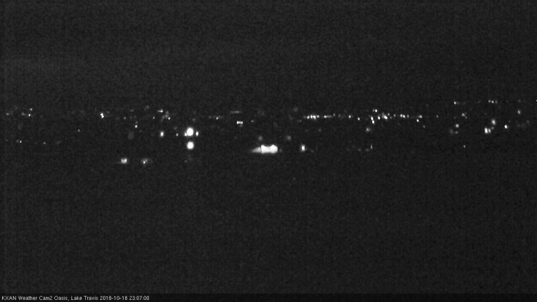 Lake Travis webcam, October 18, 2018 10:10 PM CT