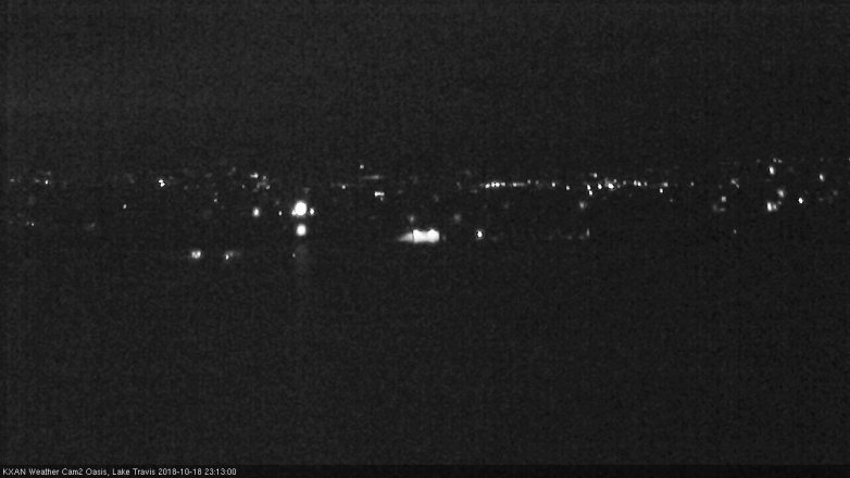 Lake Travis webcam, October 18, 2018 10:15 PM CT