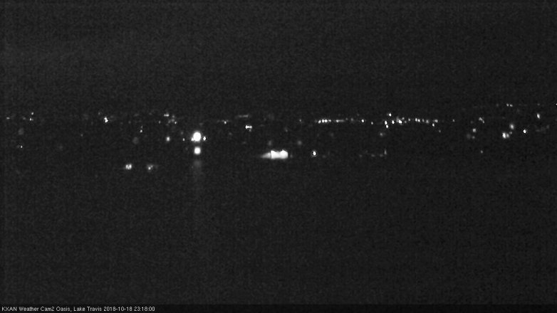 Lake Travis webcam, October 18, 2018 10:20 PM CT